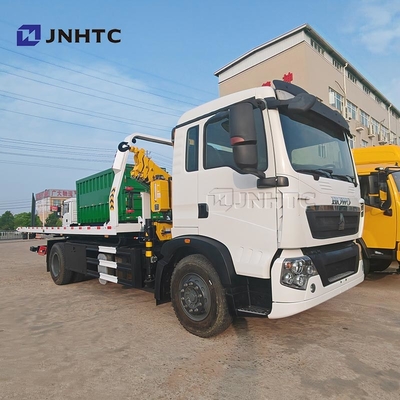 شاحنة رافعة HOWO TX 320HP 4X2 15TON شاحنة حطام شحن مثبتة مع رافعة هيدروليكية مستقيمة