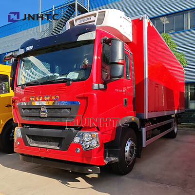 HOWO TX 7.8m 20ton شاحنة ثلجية شاحنة ثلج / طعام بحري مُجمّد سيارة ثلاجة ثقيلة سيارة للبيع