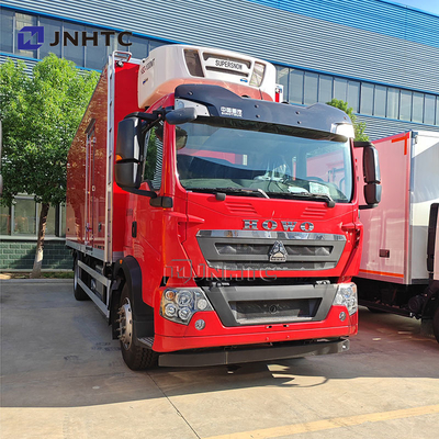 HOWO TX 7.8m 20ton شاحنة ثلجية شاحنة ثلج / طعام بحري مُجمّد سيارة ثلاجة ثقيلة سيارة للبيع