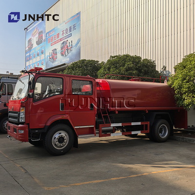 المصنع HOWO 4x2 5000L ناقلة المياه شاحنة إطفاء شاحنة مكافحة الحرائق شاحنة معدات إطفاء سيارة إطفاء