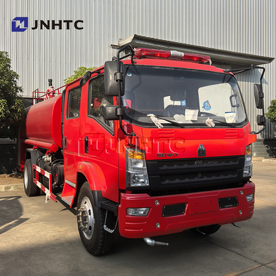 المصنع HOWO 4x2 5000L ناقلة المياه شاحنة إطفاء شاحنة مكافحة الحرائق شاحنة معدات إطفاء سيارة إطفاء