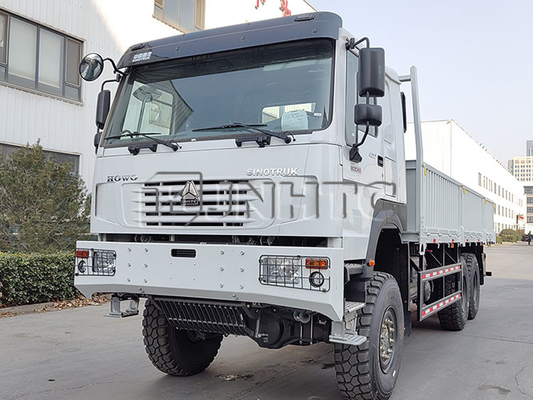 شاحنة صينية هوو 6x6 خارج الطريق 6 إطارات 10 عجلات RHD LHD محرك عجلات كاملة AWD شاحنة شحن