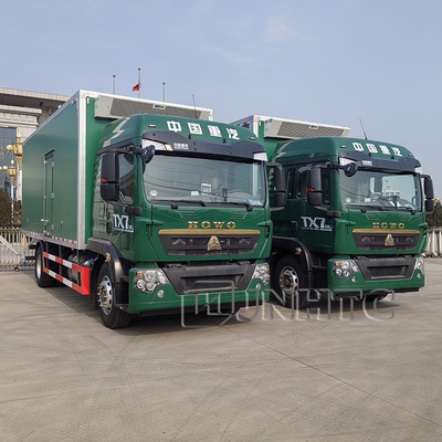 سعر جيد Aumark HOWO TX7 6x4 ثلاجة شاحنة الديزل الخفيفة الخدمة المبردة حاوية 1-6 طن المجمدة ثلاجة شاحنة