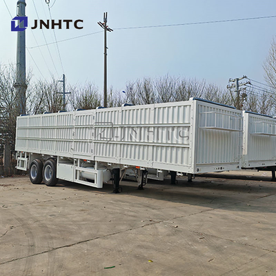 2 محور 3 محور 20Ton-40Ton صندوق الشحن شبه مقطورة مع 40ft-45ft الحائط الجانبي النقل