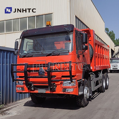 شاحنة صناعية ثقيلة شاحنة هوو شاحنة 6x4 10 عجلات 400 حصان شاحنة 30 طن مع شبكة مكافحة السرقة