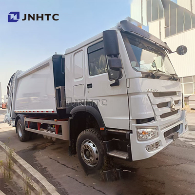 Sinotruk Howo 4X2 300 HP Euro II القيادة اليمنى جمع القمامة شاحنة مضغوطة شاحنة جمع النفايات شاحنة