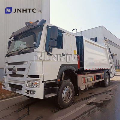 Sinotruk Howo 4X2 300 HP Euro II القيادة اليمنى جمع القمامة شاحنة مضغوطة شاحنة جمع النفايات شاحنة