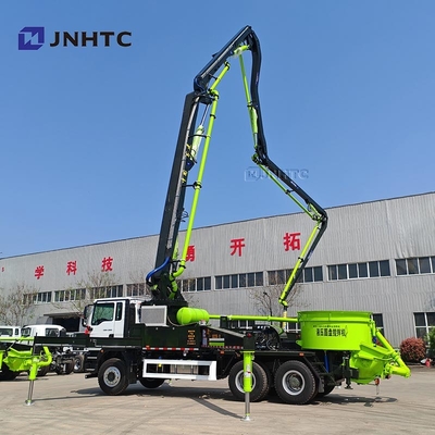 شاحنة ضخ الخرسانة الثقيلة Sinotruk 47m 6X4 مثبتة مع مزج القرص الهيدروليكي