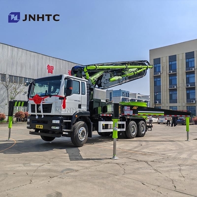شاحنة ضخ الخرسانة الثقيلة Sinotruk 47m 6X4 مثبتة مع مزج القرص الهيدروليكي