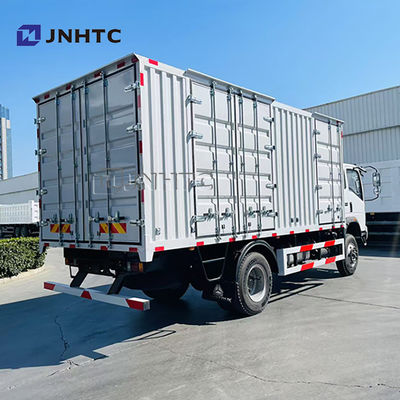 شاحنة بضائع جديدة HOMAN 6 عجلات 5-8 طن من نوع الصندوق ديزل بمحرك Yuchai فتحة باب جانبية