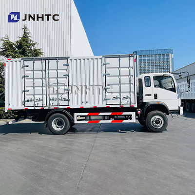 شاحنة بضائع جديدة HOMAN 6 عجلات 5-8 طن من نوع الصندوق ديزل بمحرك Yuchai فتحة باب جانبية