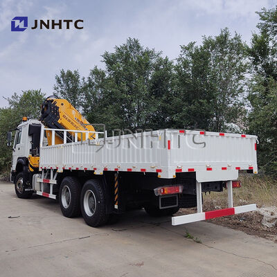 كيف 6x4 400HP شاحنة الشحن رافعة شاحنة شاحنة مثبتة مع رافعة 14T إلى أفريقيا