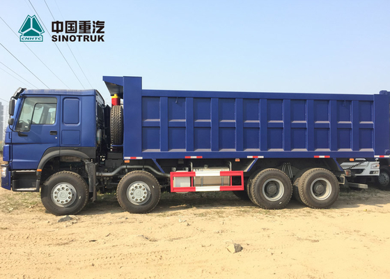 Euro 2 371HP Heavy Load Truck 8x4 12 Tire Front Lifting HOWO قلابة شاحنة