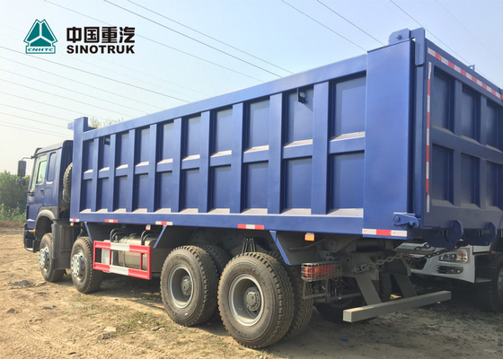 Euro 2 371HP Heavy Load Truck 8x4 12 Tire Front Lifting HOWO قلابة شاحنة