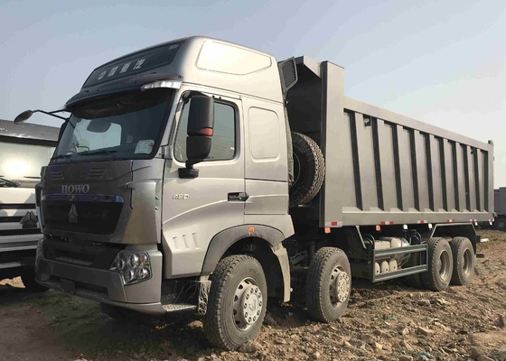 8X4 371HP 60 طن الثقيلة تفريغ شاحنة مع 12 الإطارات ، 1 سنة الضمان