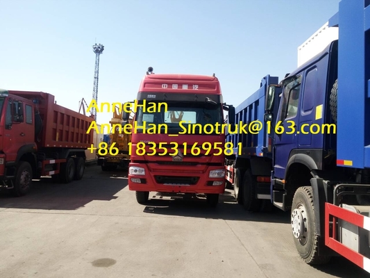 ساينو تراك Howo7 10 الإطارات 6 * 4 رئيس المحرك مقطورة مع HW79 المقصورة انخفاض استهلاك الوقود