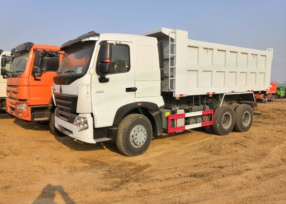أبيض HOWO 6X4 قلابة شاحنة 3 المحور تفريغ شاحنة الثقيلة 30 طن تحميل