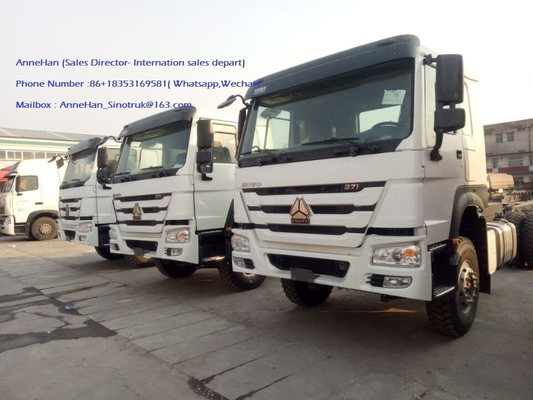 10 إطارات SINOTRUK HOWO شاحنة بضائع هيكل أورو 2 LHD 6X4 336HP HW76