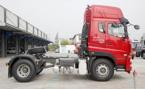 ساينو تراك STEYR 4X2 جرار مقطورة شاحنة قلابة في اللون الأحمر لمدة 8-20 طن