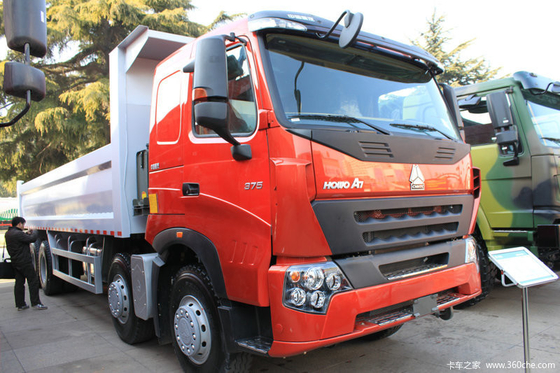 ZZ3317N3867N1 ساينو تراك HOWO A7 تفريغ شاحنة 8x4 D10.38 380hp المحرك Longlife