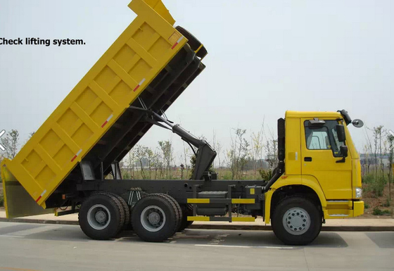 290 / 336HP EURO II ساينو تراك HOWO 6X4 تفريغ شاحنة 8-20T في البيئة القاسية