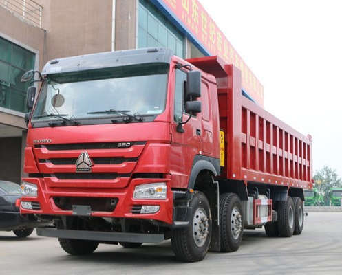 12 عجلة ISO CCC الثقيلة شاحنة قلابة SINOTRUK HOWO 8X4 Euro II قياسي