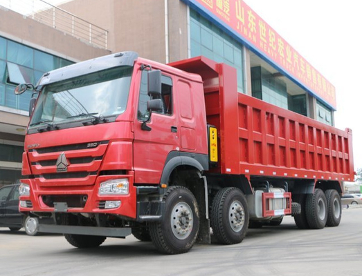 12 عجلة ISO CCC الثقيلة شاحنة قلابة SINOTRUK HOWO 8X4 Euro II قياسي