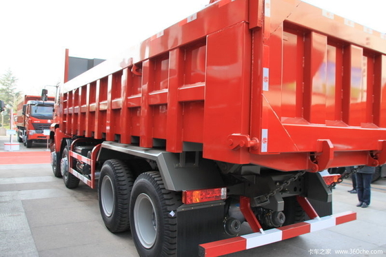 تي نموذج بطني رفع / رفع الجبهة البسيطة شاحنة قلابة SINOTRUK STEYR 8 By 4 EURO II قياسي