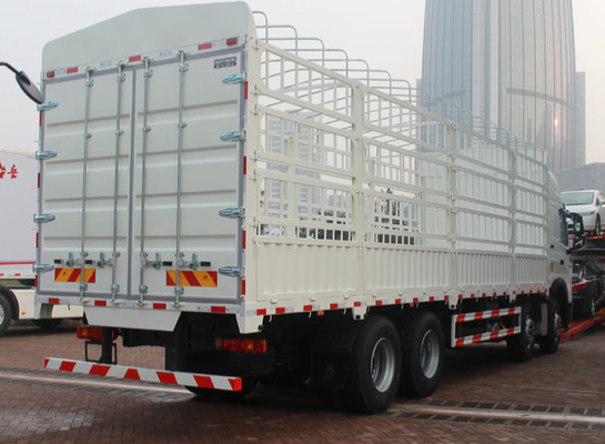 سعة 50T 450hp ساينو تراك HOWO A7 8X4 مربع حصة شاحنة / شاحنة لوري شاحنة