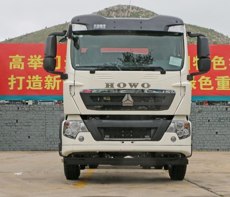 ساينو تراك HOWO 6X4 شاحنة بضائع ثقيلة بيضاء اللون 290HP HF7 / HF9 المحاور الأمامية 40Ton