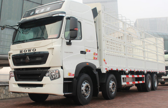 ZZ1317M4661V ساينو تراك HOWO البضائع تسليم شاحنة 8X4 371hp للبيئة القاسية