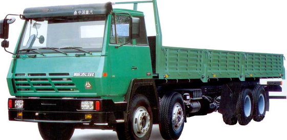 ZZ1316M4669V ساينو تراك STYYR الثقيلة شاحنة بضائع 8X4 الأخضر الأحمر والأزرق اللون