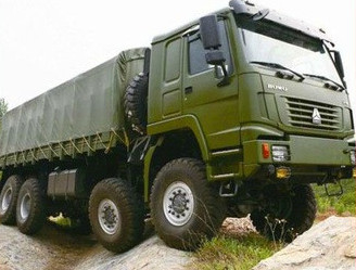 Euro 3 قياسي ساينو تراك الشاحنات الثقيلة 8 × 8 جميع العجلات