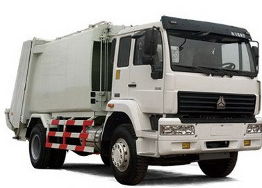 اللون الأبيض 12m3 شاحنة القمامة المطحنة ساينو تراك HOWO 4X2 6000L حجم
