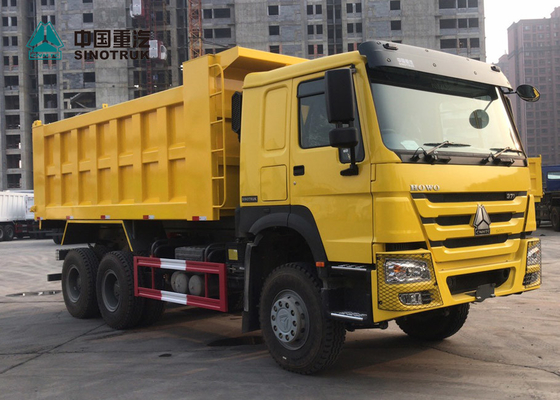 ساينو تراك HOWO 371 20CBM الثقيلة تفريغ شاحنة ورقة قوة عالية 6 × 4