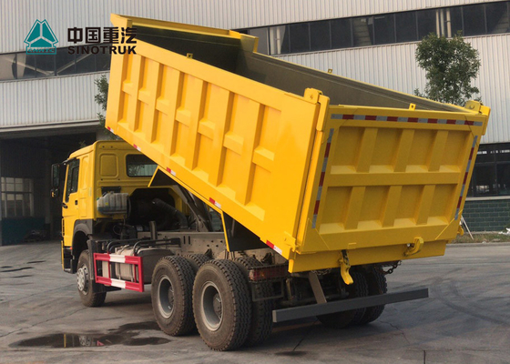ساينو تراك HOWO 371 20CBM الثقيلة تفريغ شاحنة ورقة قوة عالية 6 × 4