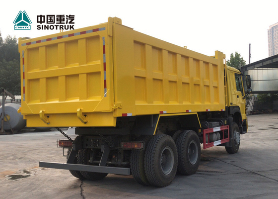 ساينو تراك HOWO 371 20CBM الثقيلة تفريغ شاحنة ورقة قوة عالية 6 × 4