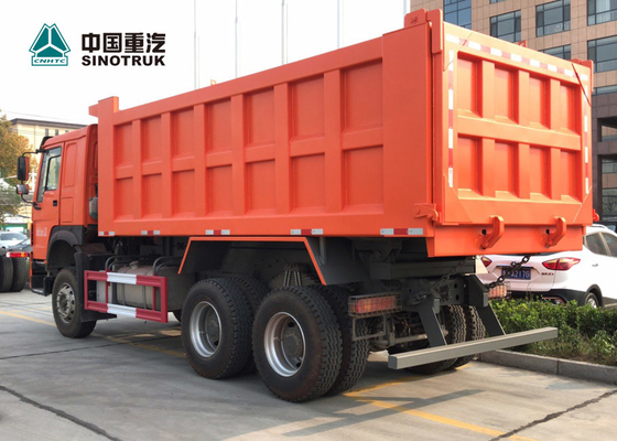 20CBM 13R22.5 لايحتاج الاطارات ساينو تراك HOWO 6X4 تفريغ شاحنة لغانا في البرتقالي