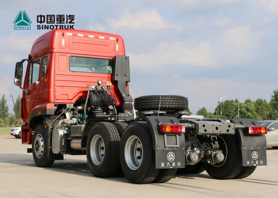 6X4 10 عجلات رئيس المحرك شاحنة ساينو تراك هوهان 371HP مع ينامون مزدوجة