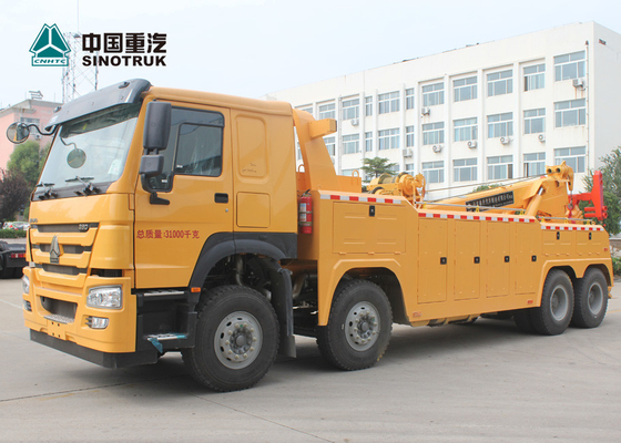 8X4 ساينو تراك HOWO 30T 40T الثقيلة دوارة هادم جر شاحنة 12 عجلات