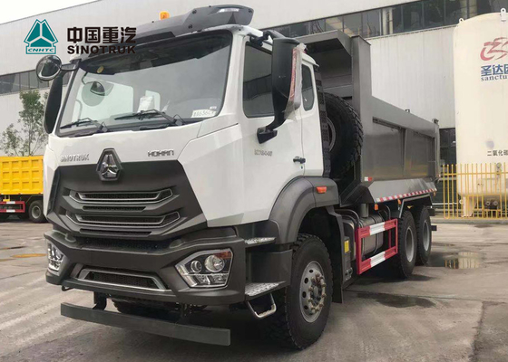 ساينو تراك HOHAN HOWO N7B شاحنة قلابة 6 × 4 371HP 20cbm HYVA اسطوانة الرفع الأمامية