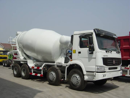 10cbm 6x4 / 8x4 ساينو تراك HOWO شاحنة خلط الخرسانة ، شاحنة دفعة ملموسة