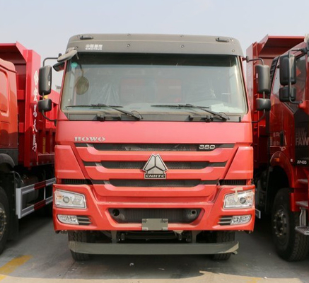 ساينو تراك 6 × 4 10 عجلة شاحنة قلابة الثقيلة مع منصة الجسم انقلاب