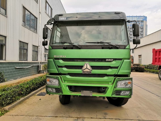 اللون الأصفر 10 إطارات شاحنة قلابة كبيرة SINOTRUK HOWO 371HP 6X4 قلابة شاحنة