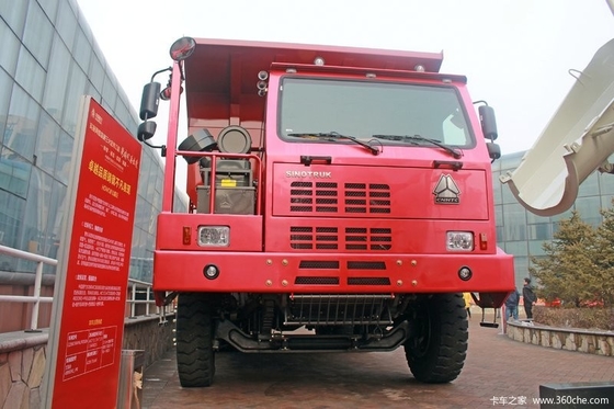 371HP Off Highway Truck ، حمولة ثقيلة اللون أصفر شاحنات 70 طن