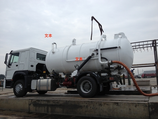 ساينو تراك HOWO شاحنة شفط مياه الصرف الصحي 10000L-15000L 4X2 6 عجلات شاحنة النفايات السائلة