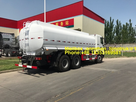 ساينو تراك الأبيض HOWO A7 خزان الوقود شاحنة 6X4 خزان النفط شاحنة Lhd Zz1257n4347n1