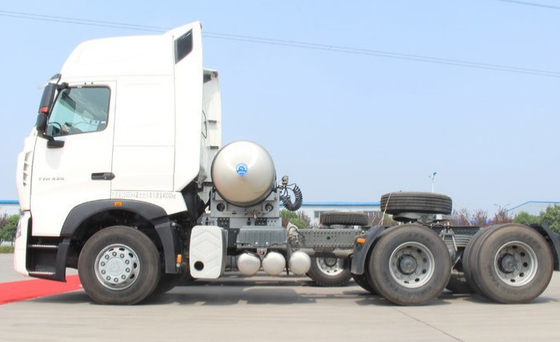 شاحنة ساينو تراك 371HP برايم موفر بيضاء 10 رأس شاحنة جرار Howo
