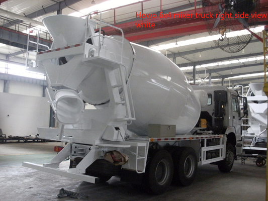 336hp Sinotruk Howo7 10m3 8m3 خزان خلاطة الخرسانة 6x4 Lhd أبيض اللون
