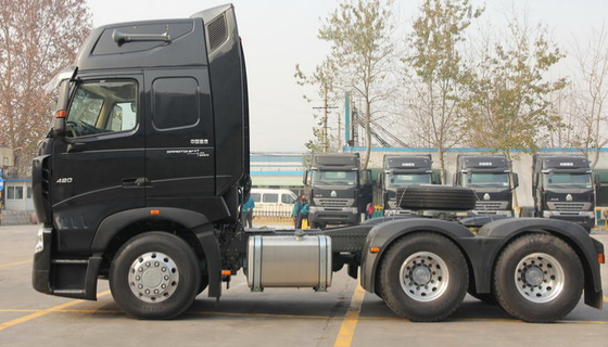 336hp Euro 3 Howo A7 Howo Tractor Truck باللون الأبيض مرت ISO